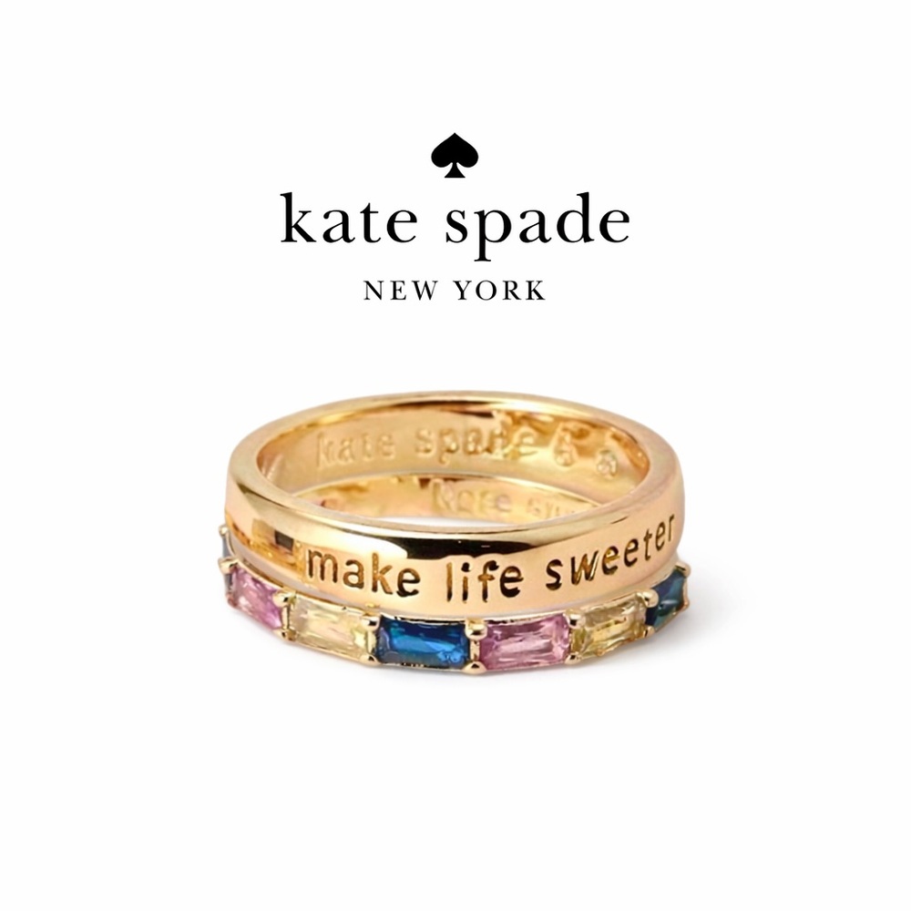 Kate Spade New York - Gold Ring Set – Size 5 - NWOT